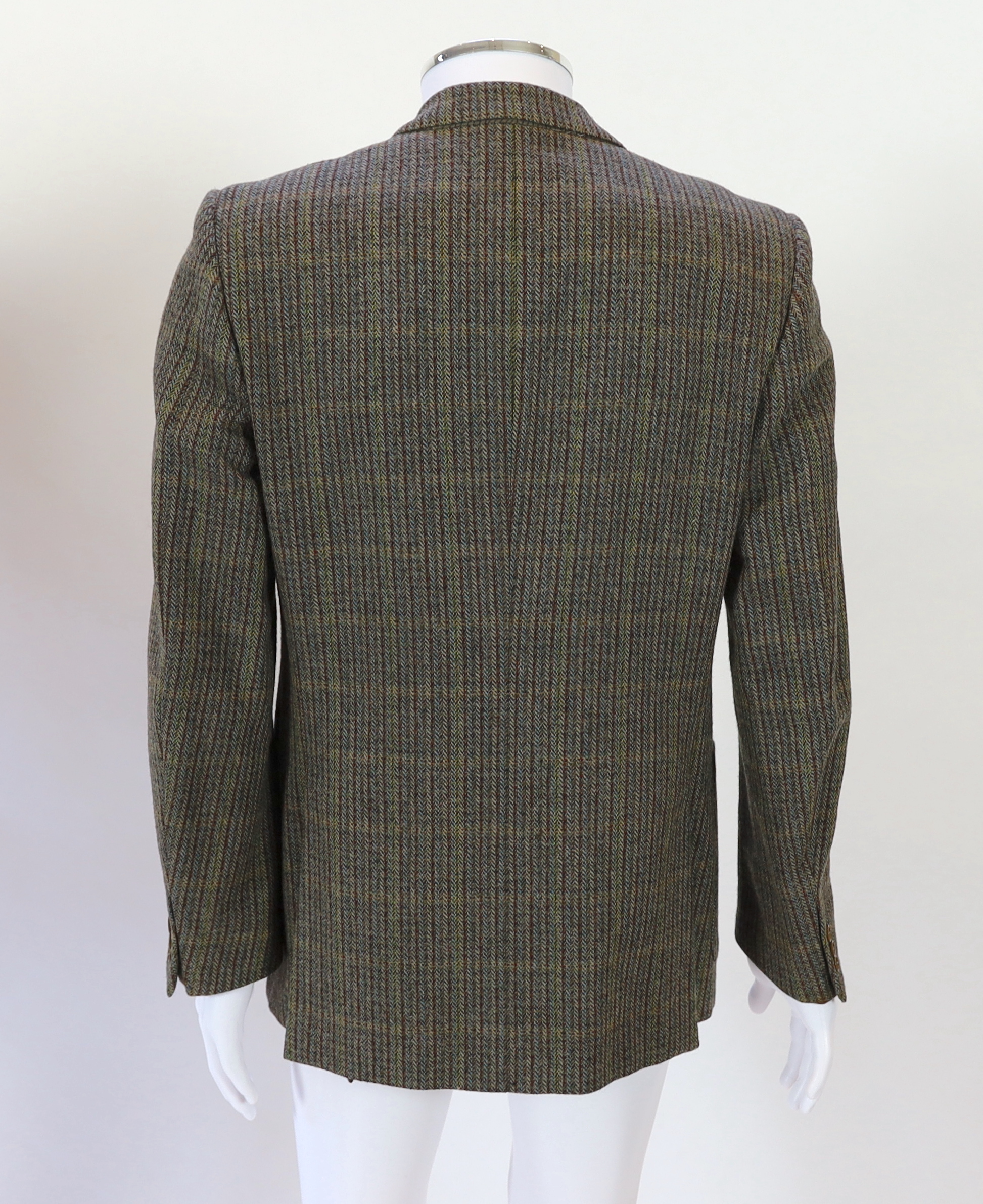 A Saint Laurent rive gauche gentlemen's wool tweed jacket, approx size 42